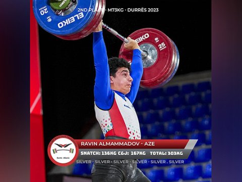 İdmançımız dünya birinciliyində 3 medal qazandı - REKORD