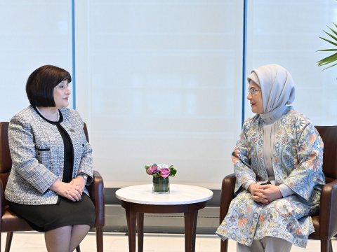 Əminə Ərdoğan Azərbaycanın dəstəyini yüksək qiymətləndirdi