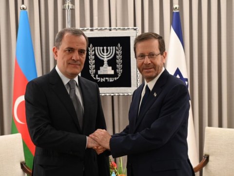 Ceyhun Bayramov İsrail Prezidenti ilə görüşdü - YENİLƏNİB