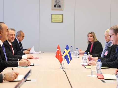 Çavuşoğlu isveçli həmkarı ilə danışıqlar apardı - FOTO