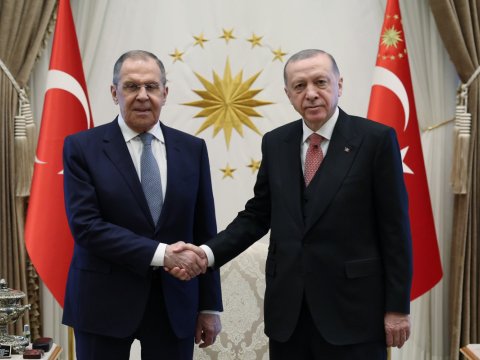 Ərdoğan Lavrovu qəbul edib