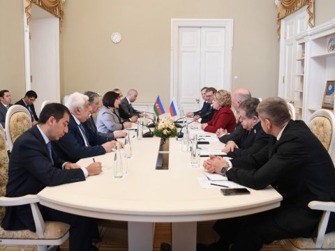 Sahibə Qafarova Matviyenko ilə görüşdü - FOTOLAR