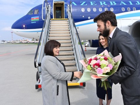 Sahibə Qafarova Polşada səfərdədir