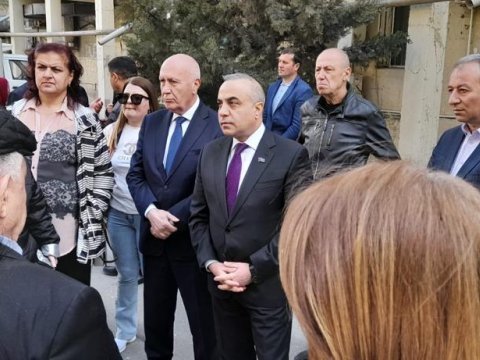 Azay Quliyev seçicilərilə görüş keçirib - FOTOLAR