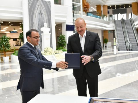 Prezident Salyanda “ASAN Xidmət”in açılışında - FOTO (YENİLƏNİB)