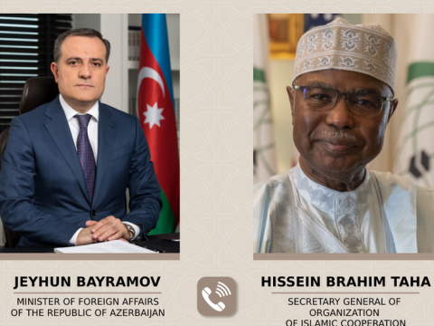 Ceyhun Bayramov Baş katiblə danışıqlar apardı 