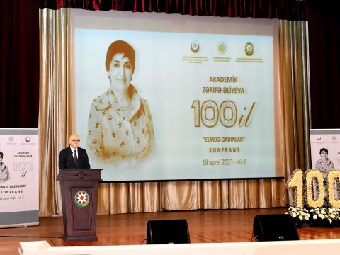 Zərifə Əliyevanın anadan olmasının 100 illiyinə həsr olunmuş konfrans - FOTOLAR