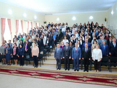 Binəqədidə Heydər Əliyevin 100 illiyinə həsr olunan konfrans - FOTO