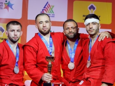 Samboçularımız Avropa çempionatında 4 medal qazandı - FOTOLAR