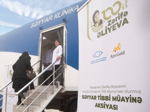 Daşkəsəndə səyyar göz müayinəsi aksiyası keçirilib - FOTOLAR