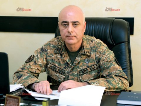 Ermənistanda yüksək vəzifəli hərbçi həbs olundu