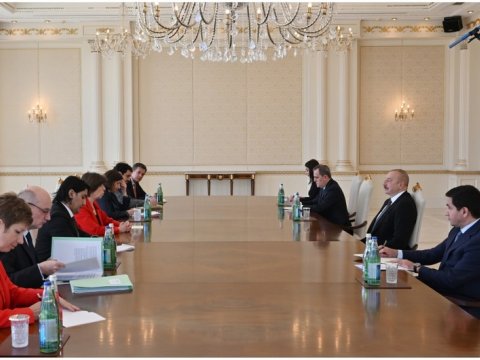 İlham Əliyev Fransa XİN rəhbərini qəbul edib - YENİLƏNİB