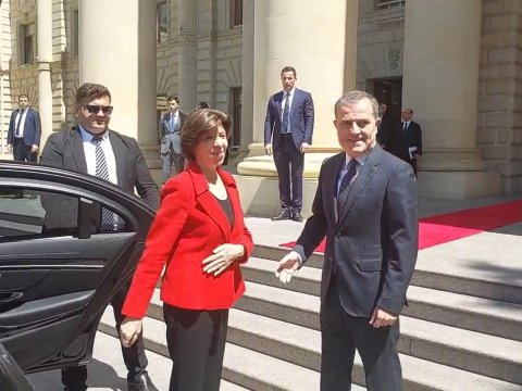 Ceyhun Bayramov fransalı həmkarı ilə görüşdü - YENİLƏNİB