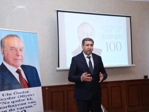 YAP Kəlbəcər rayon təşkilatı Heydər Əliyevin yubleyilə bağlı tədbir keçirib - FOTOLAR