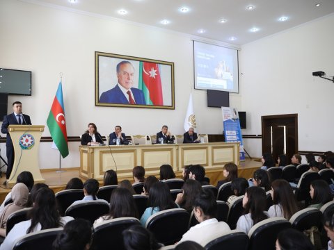 Təhsil Tələbə Krediti Fondunun əməkdaşları tələbələrlə görüşüblər - FOTOLAR