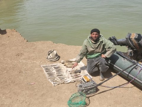 Qanunsuz balıq ovlayan şəxs tutuldu 