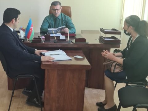 Novruz Aslanov seçiciləri ilə görüşüb - FOTOLAR