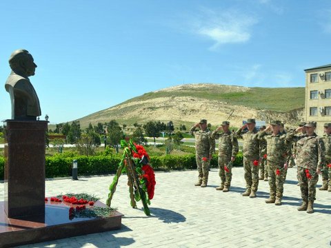 Hərbi hissədə XTQ-nin yaradılması günü qeyd edildi - FOTOLAR