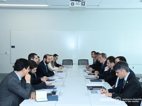 Bayramov və Mirzoyan arasında ikitərəfli GÖRÜŞ - FOTO