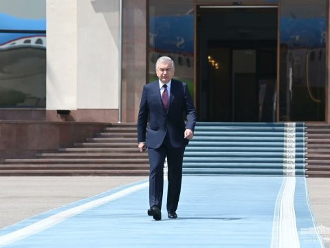 Mirziyoyev Almaniyaya yola düşdü - FOTOLAR