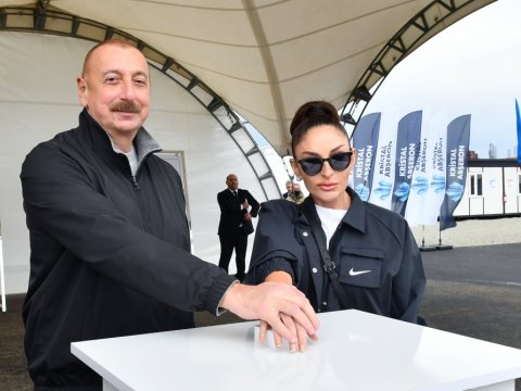 Prezident və birinci xanımın Ağdam səfərindən FOTOLAR