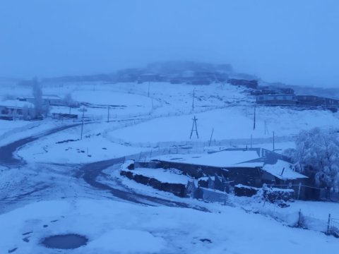 Şimal rayonlarına qar yağıb - FAKTİKİ HAVA