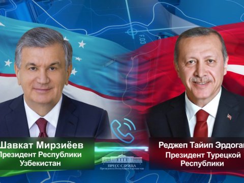 Ərdoğanla Mirziyoyev telefonla danışdılar