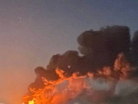 Ukraynada neft anbarı “Şahed”lə vurulub