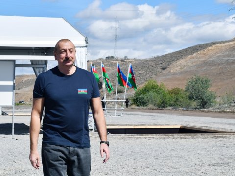 Prezident Laçın və Qubadlıya səfər edib - FOTOLAR