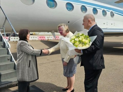 Sahibə Qafarova kralın tacqoyma mərasiminə getdi 