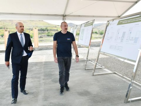 Prezident Cəbrayılda məktəb tikintisi ilə maraqlandı