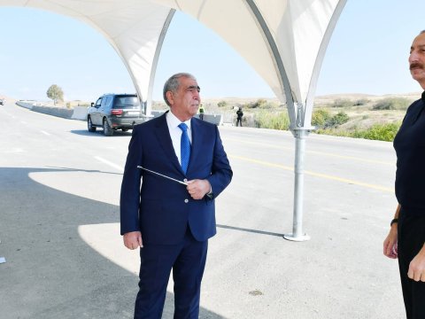 Prezident Şükürbəyli-Cəbrayıl-Hadrut yolunun açılışını etdi