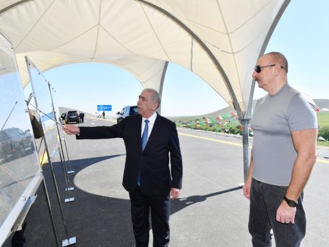 İlham Əliyev Füzuli-Hadrut yolunun AÇILIŞINDA