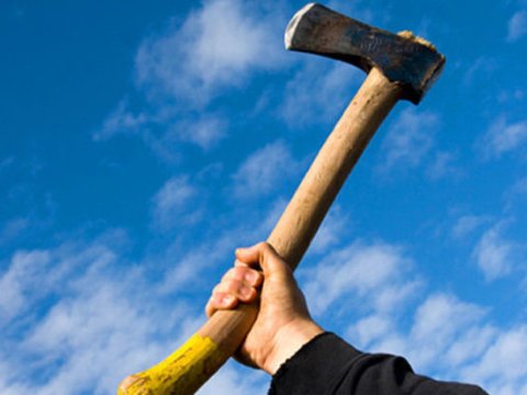 Söyüşə görə qonşusunu BALTALADI