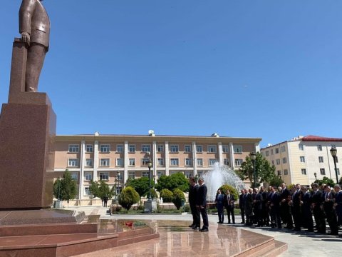 Xarici diplomatlar və hərbi attaşelər Naxçıvanda - FOTOLAR