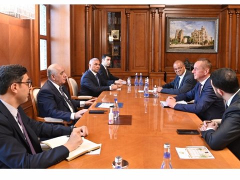 Baş nazir beynəlxalq federasiyaların prezidentləri ilə görüşdü