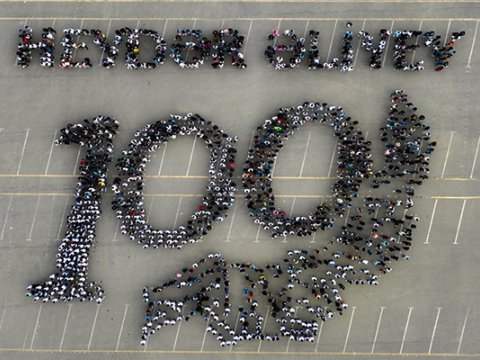 Bakı Marafonunda fləşmob  - VİDEO