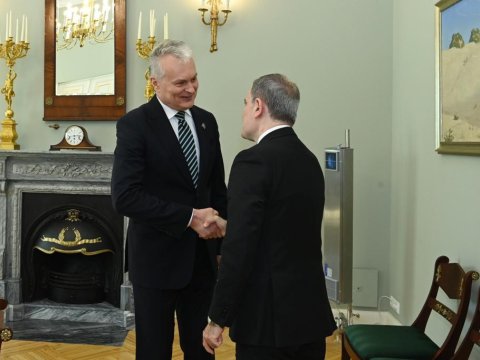Litva Prezidenti Ceyhun Bayramovu qəbul edib - FOTOLAR