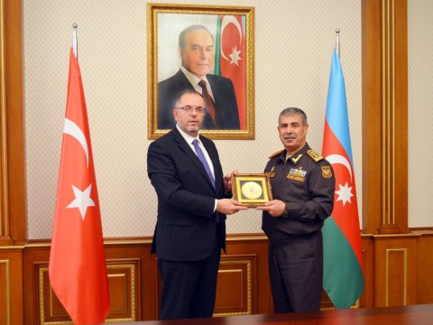 Zakir Həsənov türkiyəli rektorla görüşdü - FOTO