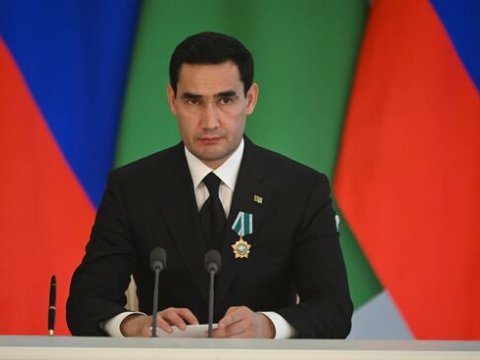 Türkmənistan prezidenti Moskvadadır - Parada gəlib