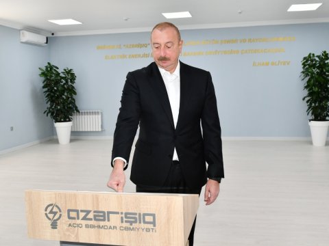 İlham Əliyev Şuşada yeni mərkəzin açılışında - FOTO