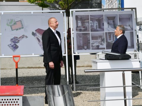Şuşada qeyri-yaşayış binasının təməli qoyuldu
