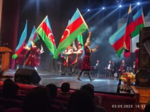 Rusiyada Heydər Əliyevin 100 illiyinə həsr olunmuş konsert - FOTOLAR