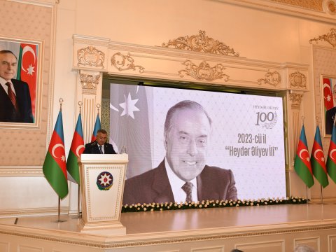 Heydər Əliyevin 100 illik yubileyi Abşeronda qeyd edilib