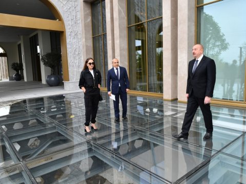 Prezident Şuşa Otel-Konqres Mərkəzi Kompleksinin AÇILIŞINDA - FOTO