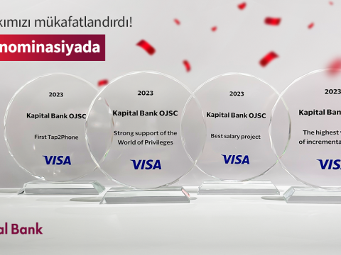 Kapital Bank Visa-nın 4 mükafatına layiq görülüb