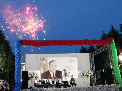 Goranboyda Heydər Əliyevin 100 illiyi ilə bağlı tədbir keçirildi - FOTO