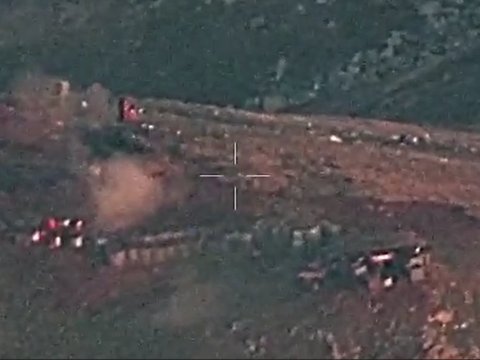 Ordumuz erməni mövqelərini belə məhv etdi - VİDEO