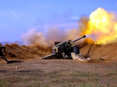 Ermənistan mövqelərimizi D-30-la ATƏŞƏ TUTUR