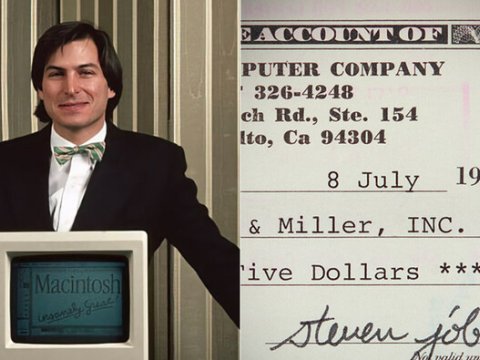 Stiv Cobsun imzaladığı qəbz 106 min dollara satıldı